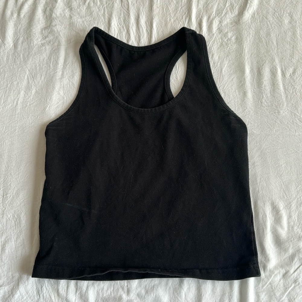 Black crop top